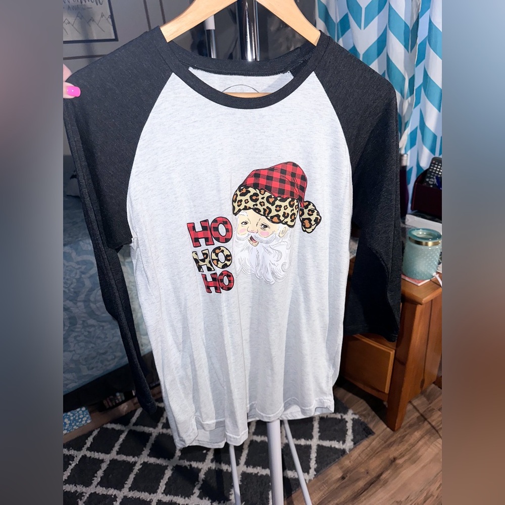 Jane Marie Leopard Santa Shirt/Tunic